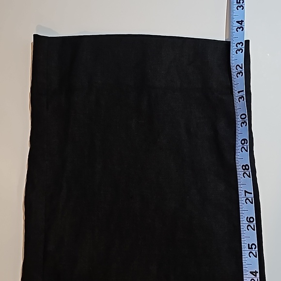 Banana Republic HR Pleated Pant Trouser Slacks Linen High Waisted Wide Black 4 L - Picture 14 of 14